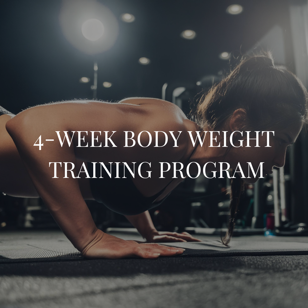 4-Week Body Weight Training Program – Aplomb Training